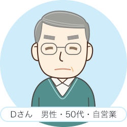 Dさん　男性・50代・自営業